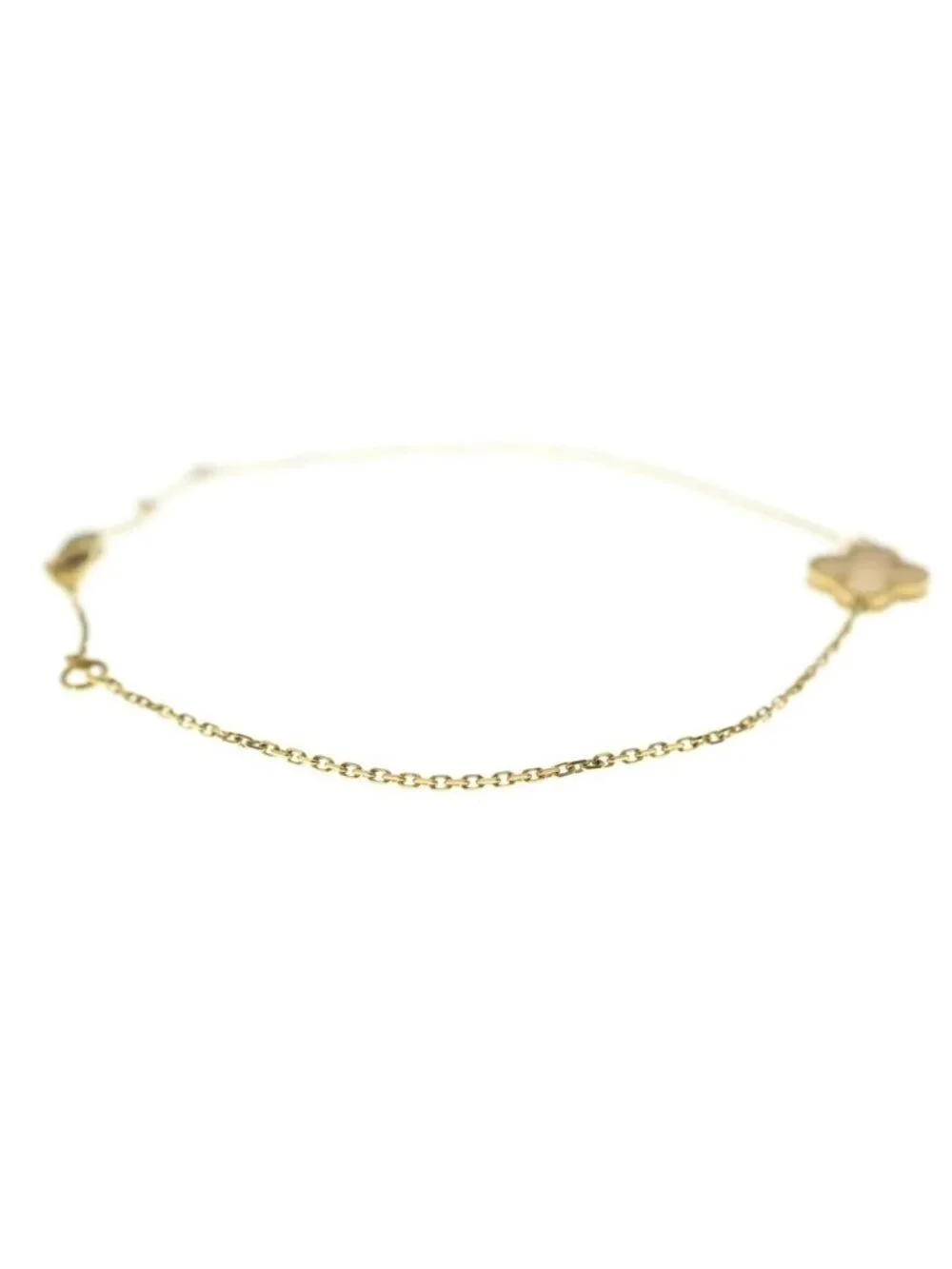 Van Cleef & Arpels Sweet Alhambra Papillon Mother of Pearl Bracelet 18k YG
